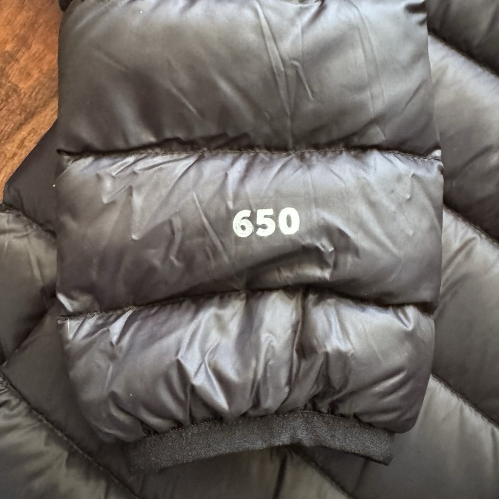 Eddie Bauer Kids CirrusLite 650 Down Puffer Jacket Black M 7/8 Packable Coat - Picture 10 of 16